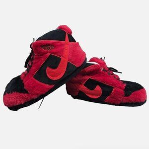 Nike Dunk Air Jordan Slippers Adult One Size Red/Black NEW Men Teens Women